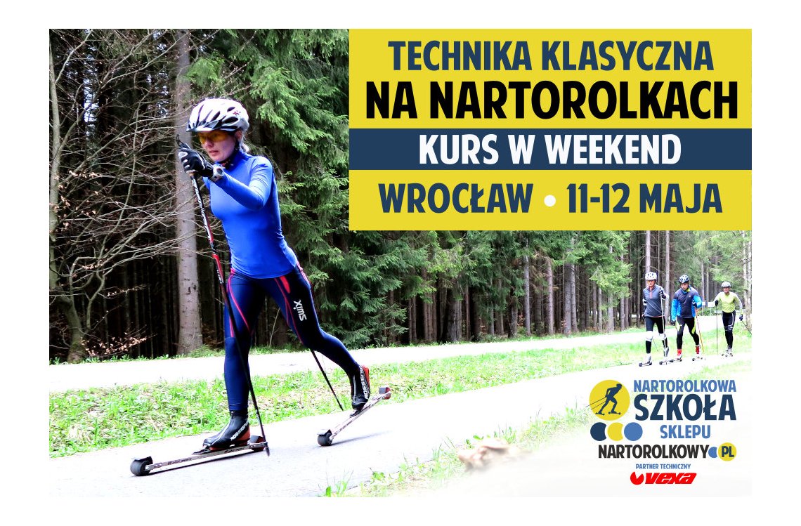 Zapisy na kurs biegania techniką klasyczną na nartorolkach - 11-12 maja 2024